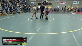 215 lbs Champ. Round 1 - Brayden Vreeland, Dimond vs Wyatt Jones, Service High School Cougars