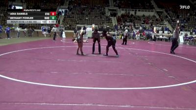 1-5A 165 1st Place Match - Adia Daniels, Brewbaker Tech vs Bethany Fowler, Walter Wellborn