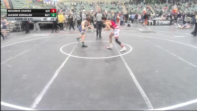 123 lbs Consi Of 8 #1 - Maximus Chavez, Alpha Dawg vs Jaxson VerHalen, Mattime