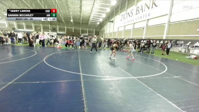 86 lbs 3rd Place Match - Tawny LaRose, Cougars Wrestling Club vs Sahara McCauley, Aviator Wrestling Academy