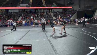 110 lbs Quarterfinal - Graysea Gardenhire, Clearwater vs Kenna Miles, Girard