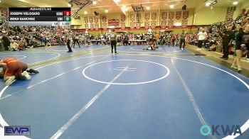 132 lbs Quarterfinal - Joseph Veloquio, Dark Cloud Wrestling Club vs Benji Sanchez, Eufaula Ironheads Wrestling Club