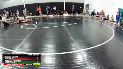 120 lbs Cons. Round 3 - A`shay White, Unattached vs Abigail Monaco, Park Hill South