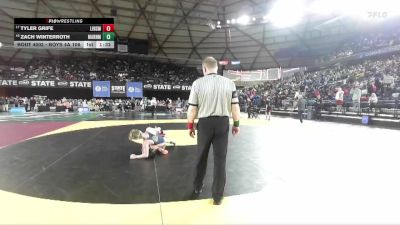 Boys 4A 106 lbs Champ. Round 1 - Tyler Grife, Lincoln (Seattle) vs Zach Winterroth, Mariner