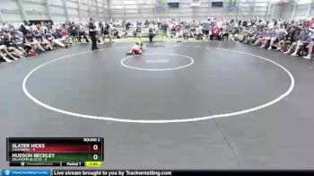 100 lbs Round 2 (8 Team) - Slater Hicks, California vs Hudson Beckley, Oklahoma Blue FS