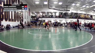 145 lbs Round 3 (16 Team) - Abigail Jutrzonka, Carthage University vs Alexus Shaneyfelt, Siena Heights University