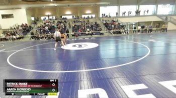 133 lbs Champ. Round 2 - Patrick Snoke, Pennsylvania College Of Technology vs Aaron Morocho, American International