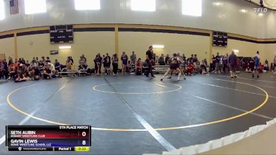 126 lbs 5th Place Match - Seth Aubin, Hobart Wrestling Club vs Gavin Lewis, Howe Wrestling School LLC