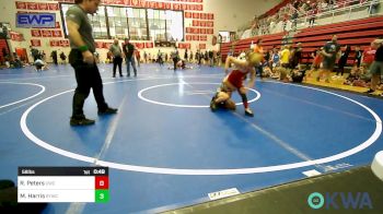 58 lbs Consi Of 8 #2 - Ryland Peters, Claremore Wrestling Club vs Maddox Harris, Saints Youth Wrestling Club