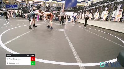 140 lbs Final - Rielon Woodford, Clinton Youth Wrestling vs Hayden Coxsey, Piedmont