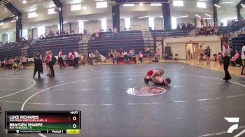 100 lbs Round 3 - Luke Richards, Wolfpack Wrestling Club vs Brayden Sharpe, Mat Monstars