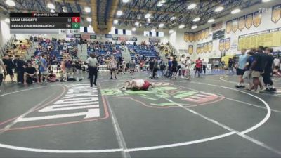 157 lbs Champ. Round 1 - Liam Leggett, Lake Gibson vs Sebastian Hernandez, Unattached
