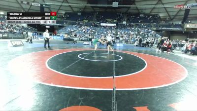 Girls 4A 190 lbs 1st Place Match - Dayna Vi, Kentwood (Girls) vs Queen-Fuamatala Moniz, Auburn (Girls)