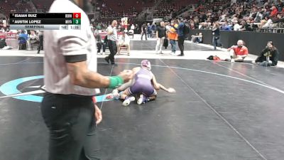 4A 126 lbs Semifinal - Isaiah Ruiz, Bernalillo vs Austin Lopez, Miyamura