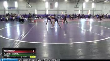 133 lbs Quarterfinal - Evan Husko, Cornell College vs Carson Sauriol, Dubuque