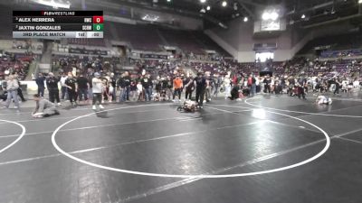 71 lbs 3rd Place Match - Alex Herrera, Ridge Wrestling Club vs Jaxtin Gonzales, Steel City Reloaded Wrestling Club