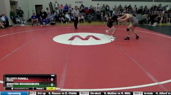 160 lbs Round 5 - Brenten Brandenburg, Wilson vs Elliott Powell, Corner