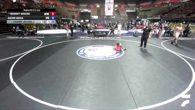 84 lbs Champ. Round 1 - Bennet Moore, McKinleyville Freestyle Wrestling Club vs David Meza, Visalia Pioneers Wrestling