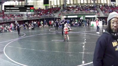 53-55 lbs Quarterfinal - Stella Siefford, Beatrice Wrestling Club - Girls vs Andi Anderson, Sutherland Youth Wrestling Club