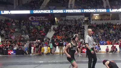 90 lbs Champ. Round 1 - Carmen Davidson, Linn County Twisters Wrestling Club vs Eliazbeth McPherson, Ogden`s Outlaws