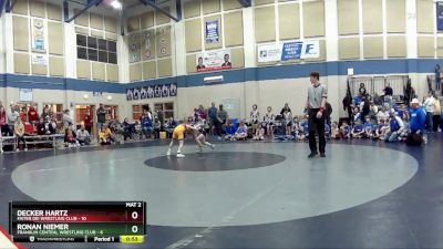 59 lbs Round 1 (4 Team) - Ronan Niemer, Franklin Central Wrestling Club vs Decker Hartz, Mater Dei Wrestling Club