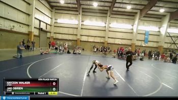 55 lbs 5th Place Match - Jag OBrien, Utah vs Hayzon Walker, Utah