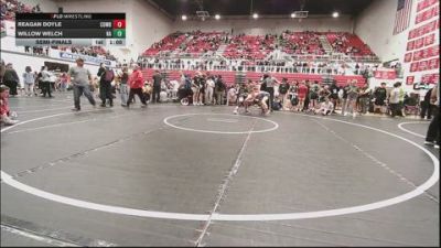 138 lbs Semifinal - Reagan Doyle, Cowboy Wrestling Club vs Willow Welch, NA