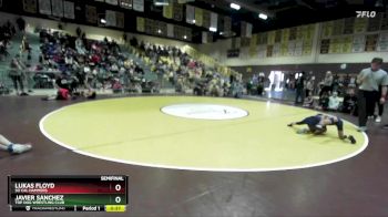 56 lbs Semifinal - Lukas Floyd, So Cal Hammers vs Javier Sanchez, Top Dog Wrestling Club