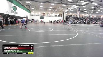 190 lbs 1st Place Match - Mariyah Brumley, Lebanon Yellowjacket Wrestling vs Audree Willess, Rockwall Training Center