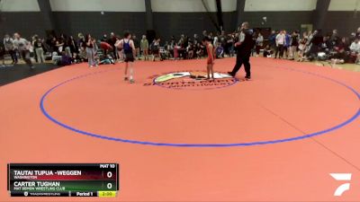 110 lbs Quarterfinal - Tautai Tupua -Weggen, Washington vs Carter Tughan, Mat Demon Wrestling Club