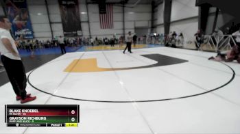 130 lbs Rd# 2 10:30am Friday - Blake Knoebel, PA Silver vs Grayson Richburg, Maryland BLACK
