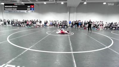 71 lbs Cons. Round 2 - Benjamin Koch, New Jersey vs Thunder Page, South Central Punisher Wrestling