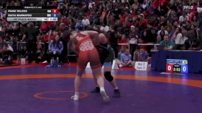 65kg 1st Place Match - Paige Veloso, Alberta Elite Women`s Wrestling Club vs Kaiya Mannapso, Bhullar Wrestling Club