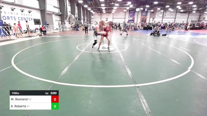 119 lbs Consi Of 32 #2 - Mitchell Rowland, NC vs Kaygen Roberts, KY