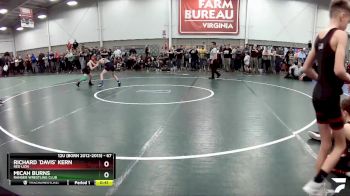 67 lbs Champ. Round 2 - Richard `Davis` Kern, Red Lion vs Micah Burns, Ranger Wrestling Club