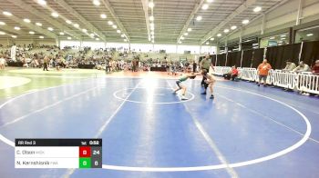 80 lbs Rr Rnd 3 - Cam Olson, Micky's Minions Blue vs Nick Kernshisnik, Felix Wrestling Academy