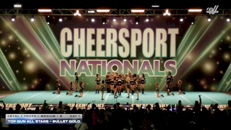 Top Gun All Stars - Bullet Gold [2026 L1 Youth - Medium - B Day 1] 2026 CHEERSPORT National All Star Cheerleading Championship