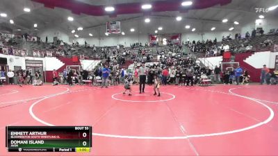 49 lbs Quarterfinal - Domani Island, Avon vs Emmett Arthur, Bloomington South Wrestling Cl