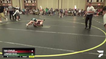 75 lbs Champ. Round 1 - Max Staples, Steel Valley Renegades vs Lorenzo Cillo, Savage Wrestling Academy