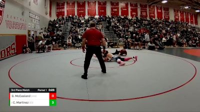 120 lbs 3rd Place Match - Cash Martinez, Cedaredge vs Gavyn McCasland, Canon City