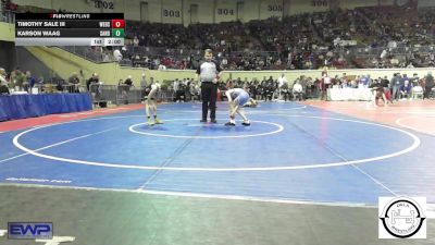 68 lbs Round Of 32 - Timothy Sale III, Webster Middle School vs Karson Waag, Sand Springs Jr High