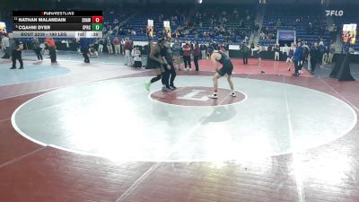 190 lbs Quarterfinal - Nathan Malandain, Shawsheen vs Cqahni Dyer, Springfield Central