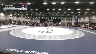 140 lbs Cons. Sub-quarters - Olive Jones, Lawrence Elite Wrestling Club vs Kylie Whitaker, Walla Walla Wrestling Club