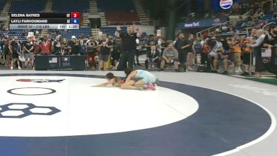 115 lbs Champ. Rd Of 128 - Selena Batres, Connecticut vs Layli Farhoumand, Arizona