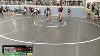 84 lbs Cons. Round 3 - Oswin Klinger, Juneau Youth Wrestling Club Inc. vs Cade Morgan, Bethel Freestyle Wrestling Club