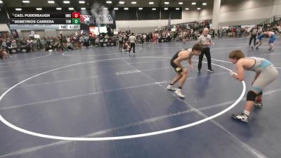 138 lbs Quarters - Cael Puderbaugh, Bobcat Wrestling Club vs Demetrios Carrera, Team El1te Wrestling