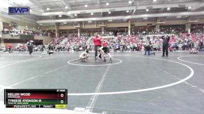 79 lbs Quarterfinal - Kellen Wood, Wranglers vs Tyreese Atkinson Iii, Team Of Hard Knox