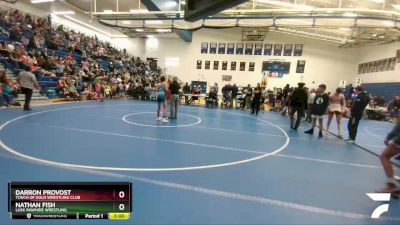 120 lbs 1st Place Match - Darron Provost, Touch Of Gold Wrestling Club vs Nathan Fish, Lusk Rawhide Wrestling