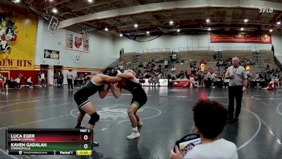 165 lbs Cons. Round 4 - Kaven Gadalah, Strongsville vs Luca Eger, Dublin Coffman