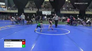 56 lbs Semifinal - Parker Hoover, Canton vs Alivia Fowler, Port Elizabeth